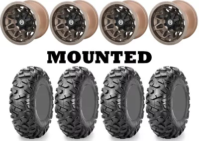 Kit 4 Maxxis Bighorn Radial Tires 25x8-12/25x10-12 On Moose 416X Bronze FXT • $1327.01