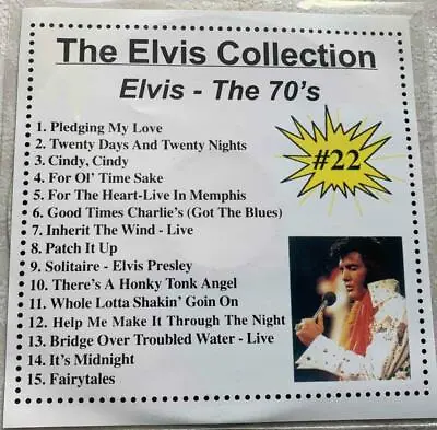 Elvis Presley Karaoke Cdg The 70's Vol 22 Music Songs Collection Cd+g • $12.95