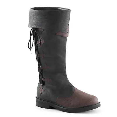 Mens Brown Captain Pirate Costume Boots • $62.18