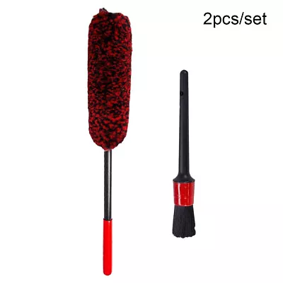 2pcs Wheel Rim Cleaning Brush Automotive Ergonomic For Car Tire Woolies Detail • $40.94