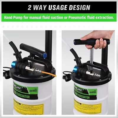 6.5 Liter Pneumatic/Manual Fluid Extractor PumpOil Changer Vacuum Fluid • $60.07