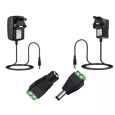 12V 1A/2A AC To DC Adapter Charger Power Supply LED Light Camera CCTV UK Plug UK • £5.90