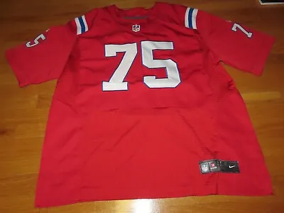 Nike NFL Players VINCENT WILFORK No 75 NEW ENGLAND PATRIOTS (Size 52) Jersey RED • $225