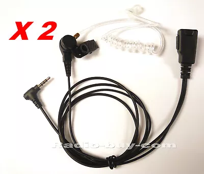 2 X Covert Acoustic Tube Earpiece Fr Yaesu VX2R VX3R VX150 FT60 VX160 VX400 FT3D • £23.99