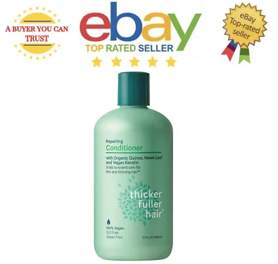 £5.99 • Buy Thicker Fuller Hair - Repairing Conditioner W. Quinoa, Vegan Keratin & Neem Leaf