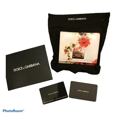 BNIB D&G Dolce & Gabanna Floral Small Trifold Purse Wallet • £149.99
