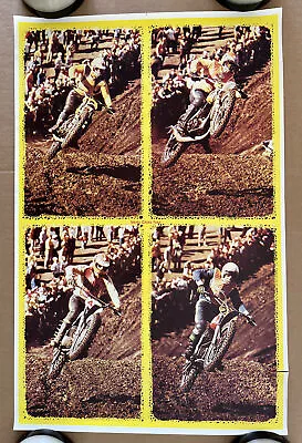 Vintage Original 1970s Motor Cross Four Poster Motorcycle Dirt Racing Bike • $49.95