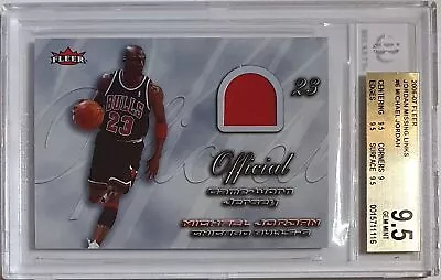 2006 Fleer Michael Jordan #PATCH Missing Links Game Jersey - BGS 9.5 (POP 8) • $1301.54