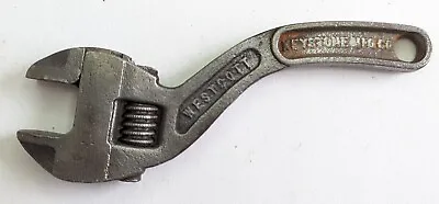 Vintage Small 6” No.76 WESTCOTT KEYSTONE MFG CO.  S-Shape Adjustable Wrench • $25