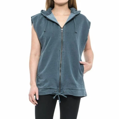$56.33 • Buy FREE PEOPLE Womens Hoodie Vagabond Vest Wave Casual Soft Blue Size XS OB638545