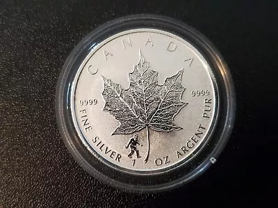 2016 Canada Silver Maple Leaf BIGFOOT PRIVY Coin - 1 Oz .9999 Fine Silver RARE • $69.99