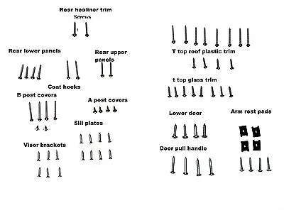 78-88 NEW 90 Piece G-Body Interior Clip & Screw Kit T-Top • $62.99