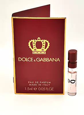 Dolce & Gabbana Q (Queen) 👑 Women's Eau De Parfum 0.05Fl.Oz/1.5ml Vial Card 👑 • $9.95