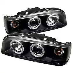 Spyder For Volvo 850 93-97 Projector Headlights LED Halo Black High H1 Low H1 • $388.57