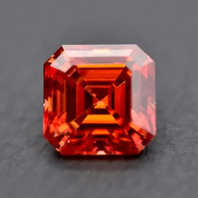 Moissanite Stone Garnet Color Asscher Cut Loose Diamond With GRA Certificate • £22.78