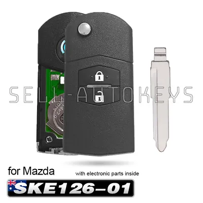 SKE126-01 For Mazda 2 3 6 CX-7 CX-9 2006-2014 Flip Keyless Remote Car Key Fob • $26.99