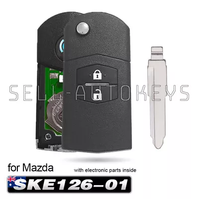 SKE126-01 For Mazda 2 DE Series 2010-2014 Flip Complete Remote Control Key Fob • $32.45