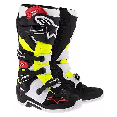 $299.95 • Buy Alpinestars Tech 7 Mx Boots - Black/red/yellow - Mx/enduro/offroad/atv