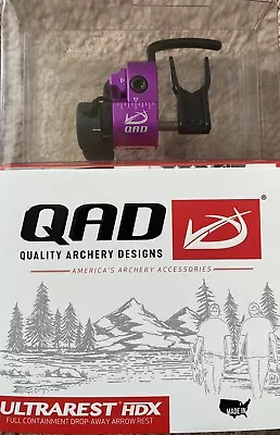 New Qad Ultra Pro Series Hdx Purple Color Arrow Rest Hd-x Left Handed • $157.99