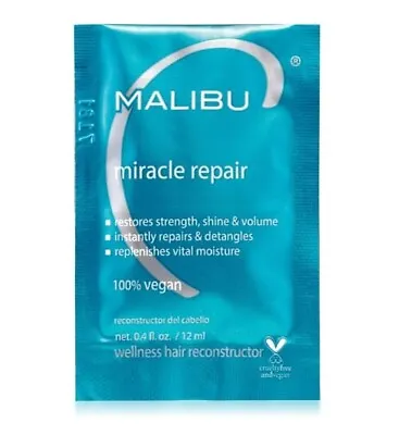 Malibu C Miracle Repair Hair Reconstructor - Nourishing Hair Repair Treatment • $4