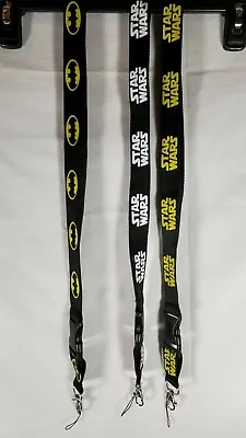$10 • Buy NWOT Lanyard Key Chain ID Badge Holder Neck Strap Batman Star Wars New 
