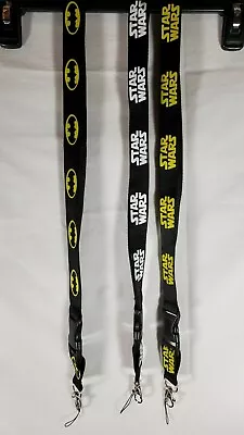 $10 • Buy NWOT Lanyard Key Chain ID Badge Holder Neck Strap Batman Star Wars New 