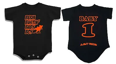 Berm Bustin' Baby Boy Shirt Creeper Infant One Piece Moto Mx Motocross Just Ride • $18.99