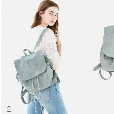 Urban Outfitters Ecote Grayish Blue Suede Backpack • $40