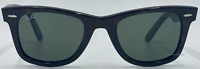 Ray Ban Wayfarer Tortoise RB2140 902 50 Mm Green Sunglasses Non Polarized New • $96.12