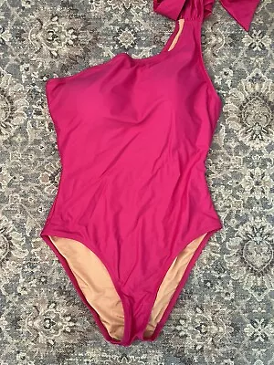 J. Crew Bow Pink Bathing Suit Women’s Size 12 NWT • $34