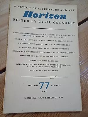 Horizon: A Review Of Literature And Art No.77 May 1946 Ed. Cyril Connolly • £7.99