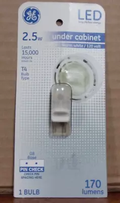 GE  G8 LED Bulb 2.5W T4 Type Bi-pin Base For GE Microwave & Cabinet Puck Light • $6