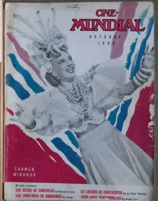 Carmen Miranda  1944 Cinema Movie  Magazine  • $140