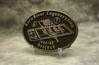 Vintage 1984 Hand Made Kern River Cogeneration Project Anacortes Belt Buckle • $25