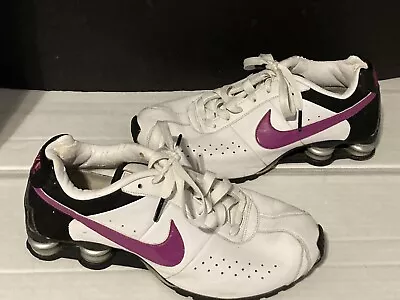 Nike Shox Classic II White 343907-151 Low Top Running Shoes Women's 10 J325 • $45