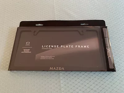 2024 Mazda OEM Black License Plate Frame & Hardware C9N6-V4-027 NEW IN PKG. LOGO • $21.99