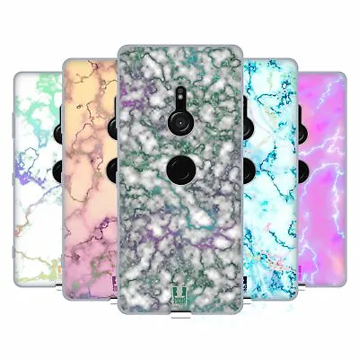 $9.85 • Buy Head Case Designs Iridiscent Marble Soft Gel Case & Wallpaper For Sony Phones 1