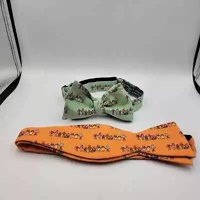 Vineyard Vines Silk Bowties - Set Of 2 (Cartoon People Pattern) • $32