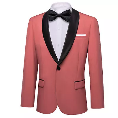 Men's Paisley Suit Jacket Blazer Stylish One Button Slim Fit Floral Tuxedo Party • $49.86