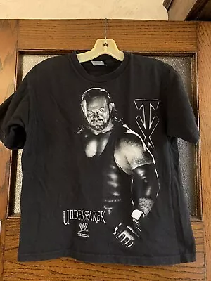 Vintage 2007 WWE By Hybrid The Undertaker Graphic T-Shirt Black Youth Boys Large • £15.84