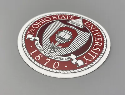 Ohio State Buckeyes Vintage Seal University Vinyl Outdoor Indoor Laptop Sticker • $7.99