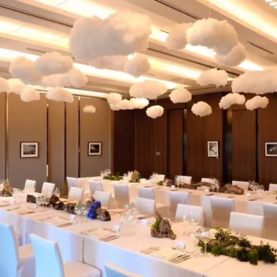 £2.99 • Buy Artificial Cloud Hanging Ornament Kids Room Party Wedding Cloud Prop Supplies UK