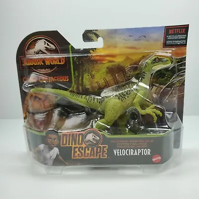 Mattel 2021 Jurassic World Dino Escape Wild Pack Velociraptor Figure Dinosaur  • $12.76