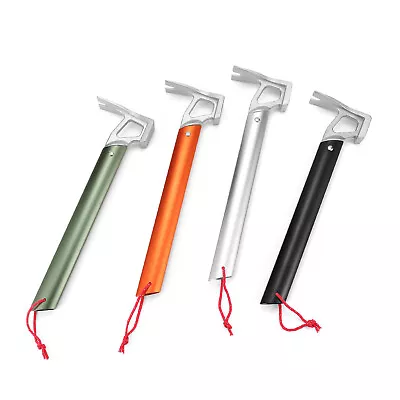 Tent Stake Hammer Aluminum Alloy Camping Hammer Outdoor  Camp Nail Puller • $19.99