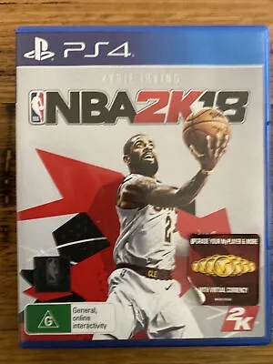 NBA 2K18 - PS4 (PlayStation 4 2017). PAL Kyrie Irving Game • $15.25