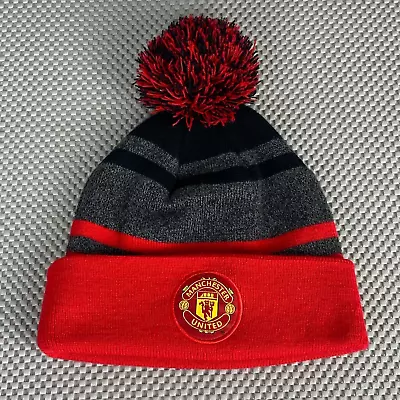 Manchester United Beanie Hat Red Gray Champions League Soccer Football Hat • $24.99