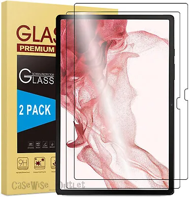 Tempered Glass For Samsung Galaxy Tab S8 Plus 12.4  SX800 X806 Screen Protector • £6.99