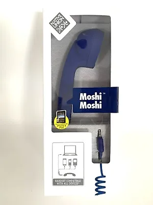 Union Moshi Moshi Pop Phone Retro Handset IPhone/iPad/Android Blue Native NEW • $19.95