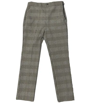 Zara Pants Women's XS Plaid Mid-Rise Zipper Waist Trousers • $16.92