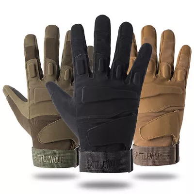 Tactical Full Finger Gloves Army Military Hunting Combat Shooting For Men Women • $11.99